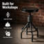 Tabouret de bar pivotant en bois massif à hauteur réglable-163467170-212191558