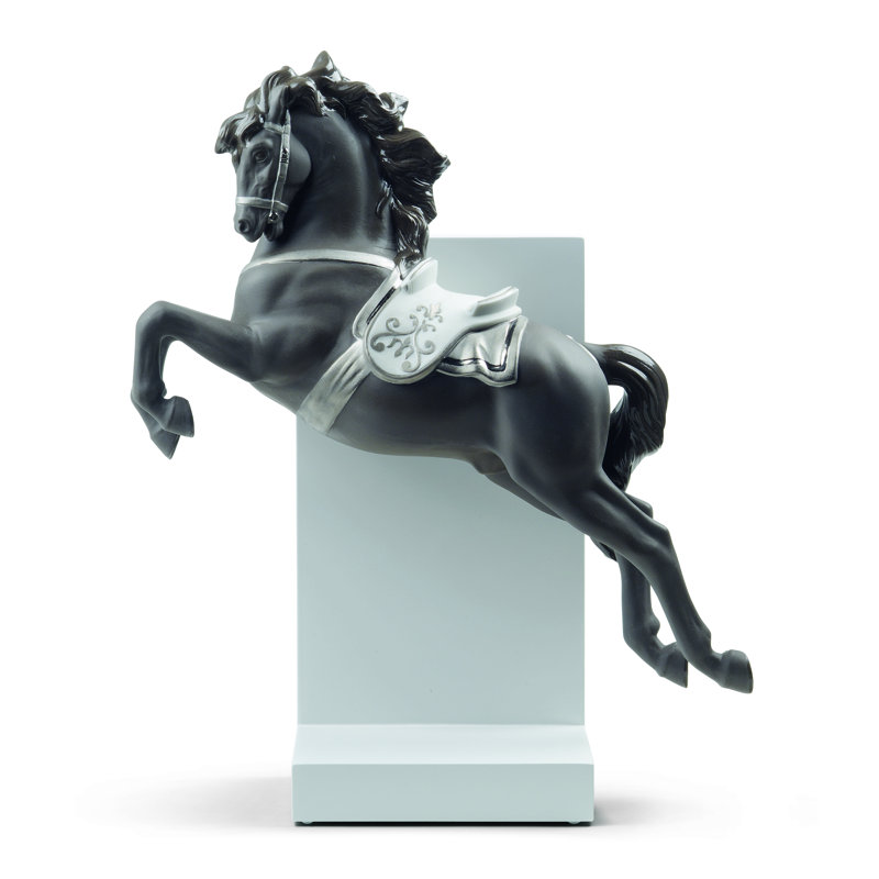 Horse on Pirouette Lustre Figurine