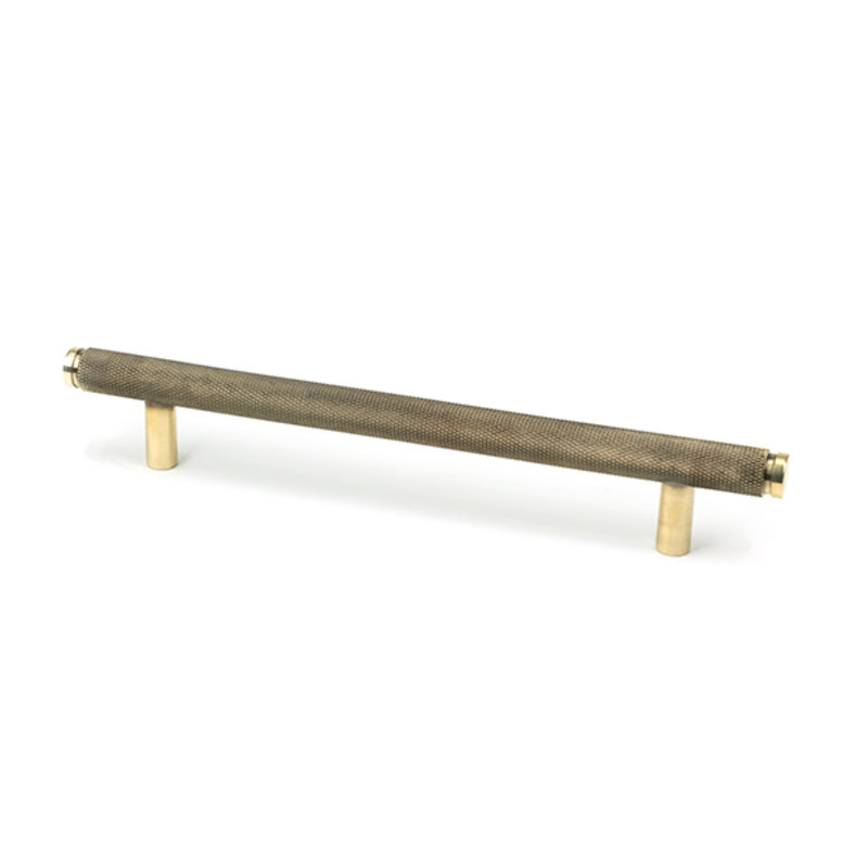 Brompton Bar Handle, Aged Brass, 16 cm