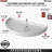 33" White Polymer Single-Tier Half-Moon Optimizer w/ Pivot and Slide Hardware for 16-1/8" Blind Corner Cabinet Openings-29100079-29100082