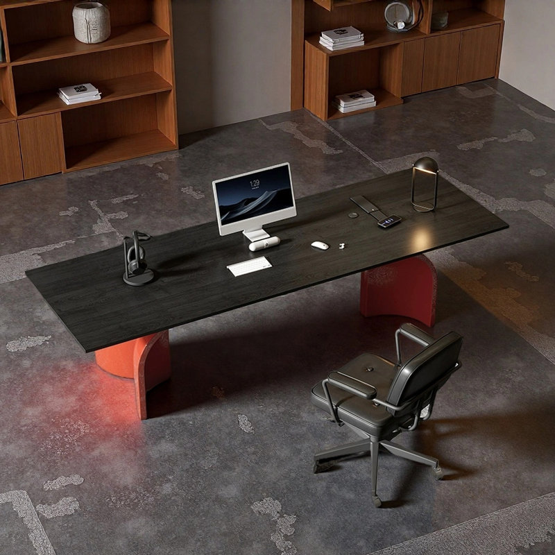 Bureau simple et moderne, H 28,74 po x l 86,61 po x P 31,5 po