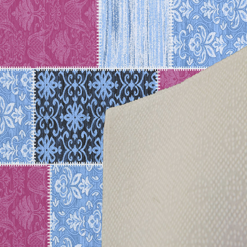Stylish Woven Carpet, 100% Polyester, Pile Height: 0.3 in | Antibacterial & Non-Slip Underside, 3D Digital Printing | Machine Washable, Perfect for Home Décor, Living Room & Bedroom Use