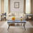 Aliona 3 - Piece Charcoal Gray Coffee Table and End Table Set, Modern Industrial Accent Tables with Storage Shelf, Engineered Wood and Metal Living Room Furniture-650466973