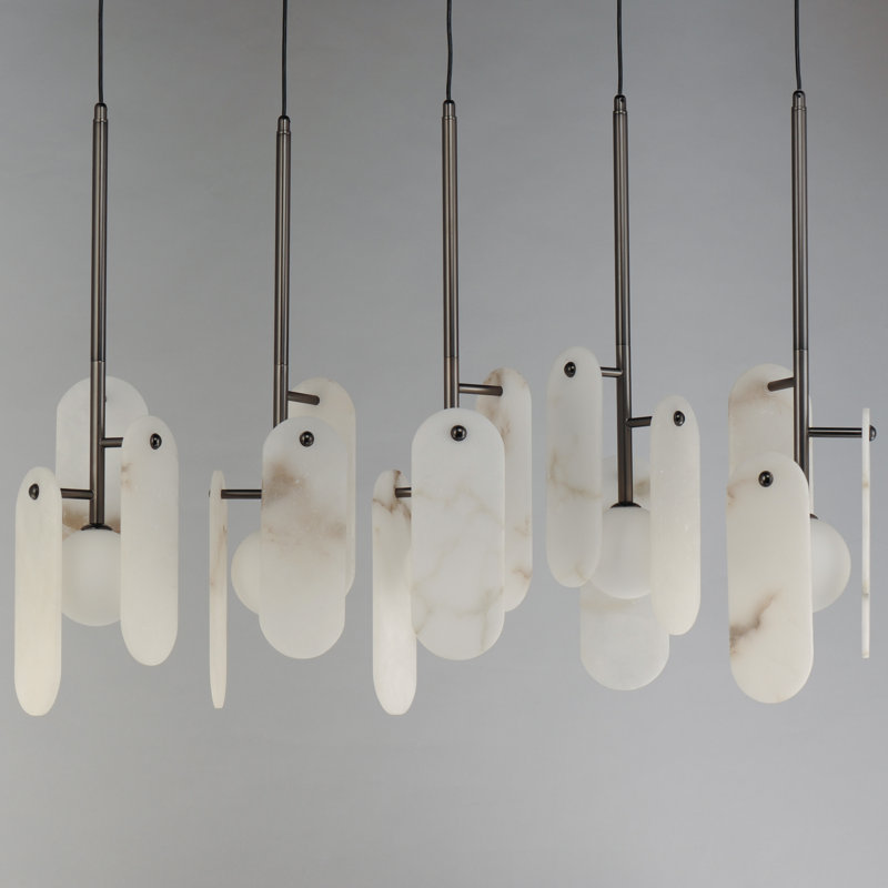 Megalith 5 - Light Pendant, Gunmetal, Light Brown