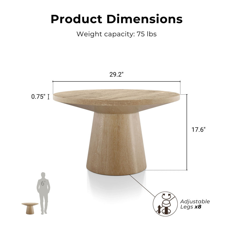 Oldbury Coffee Table, Natural Wood