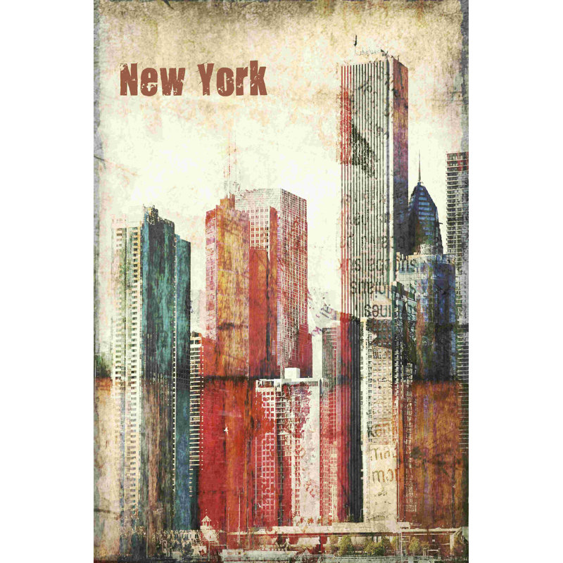New York Grunge III, H 18 po x l 12 po
