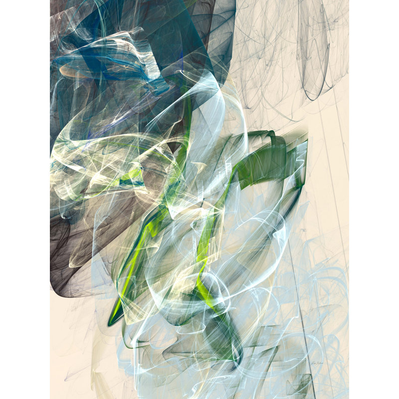 Bluish_ 28983 Print by Rica Belna, Black Framed Paper, 20" H x 16" W