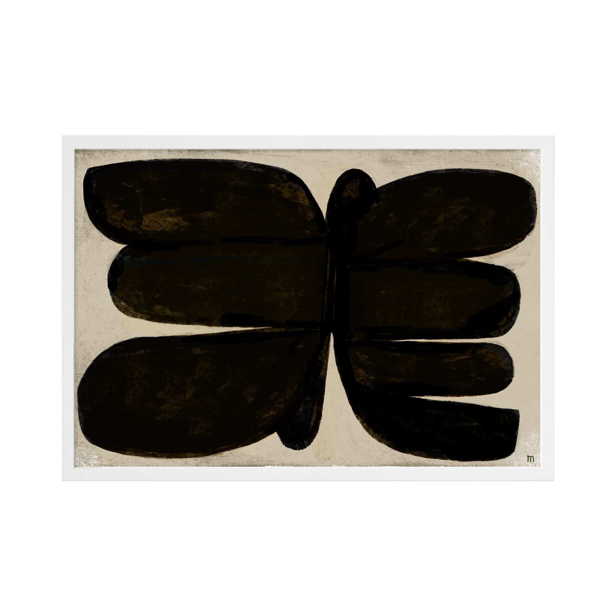 Dragonfly by StudioM, 14" H x 20" W x 1.25" D, White