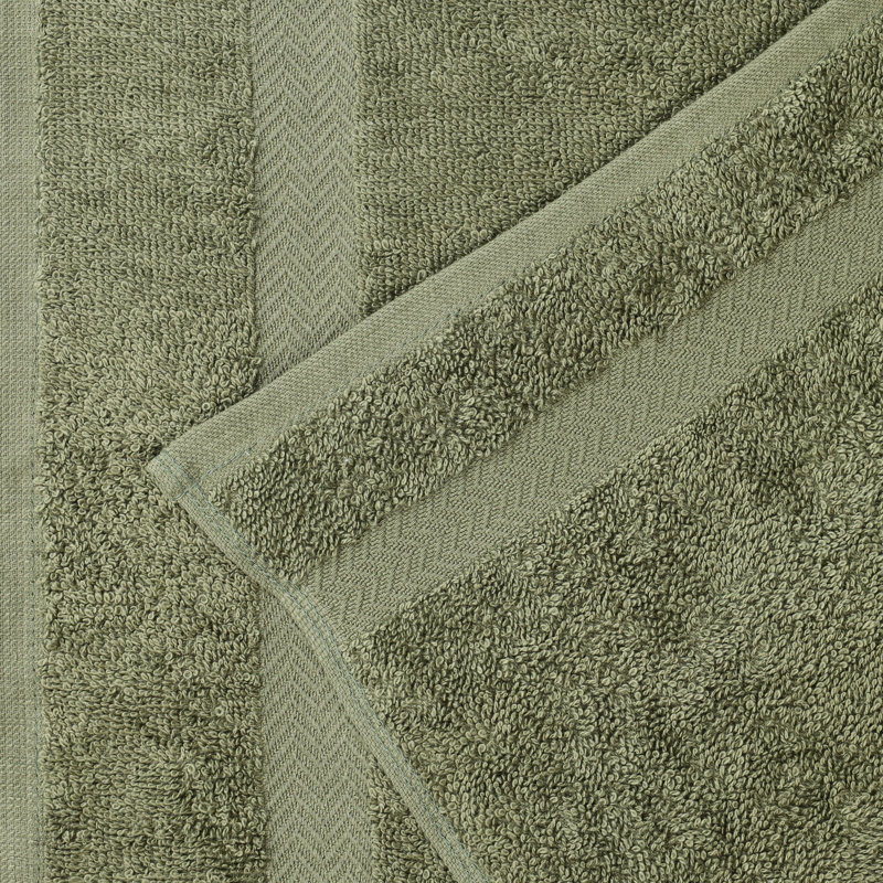 Ensemble de serviettes de bain en coton léger à séchage rapide, Drap de bain - paquet de 2, Vert