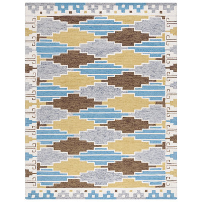 Tapis bleu / ivoire Shirley Drive 913