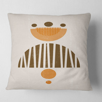 Minimal Sun and Moon IV Square Pillow Cover and Insert