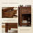 Montanca Acacia Solid Wood Rustic Nightstand with Drawer & Storage Cabinet-1995047735