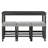 Industrial Bar Table Set With Power Outlet, Solid Wood & Mdf Construction, 4-piece Dining Set For Living Room, Game Room & Dining Room
