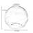 5.9 in. H x 5.9 in. W Glass Globe Candelabra Shade