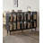 Oak Mid Century Modern Vertical Divider Bookcase