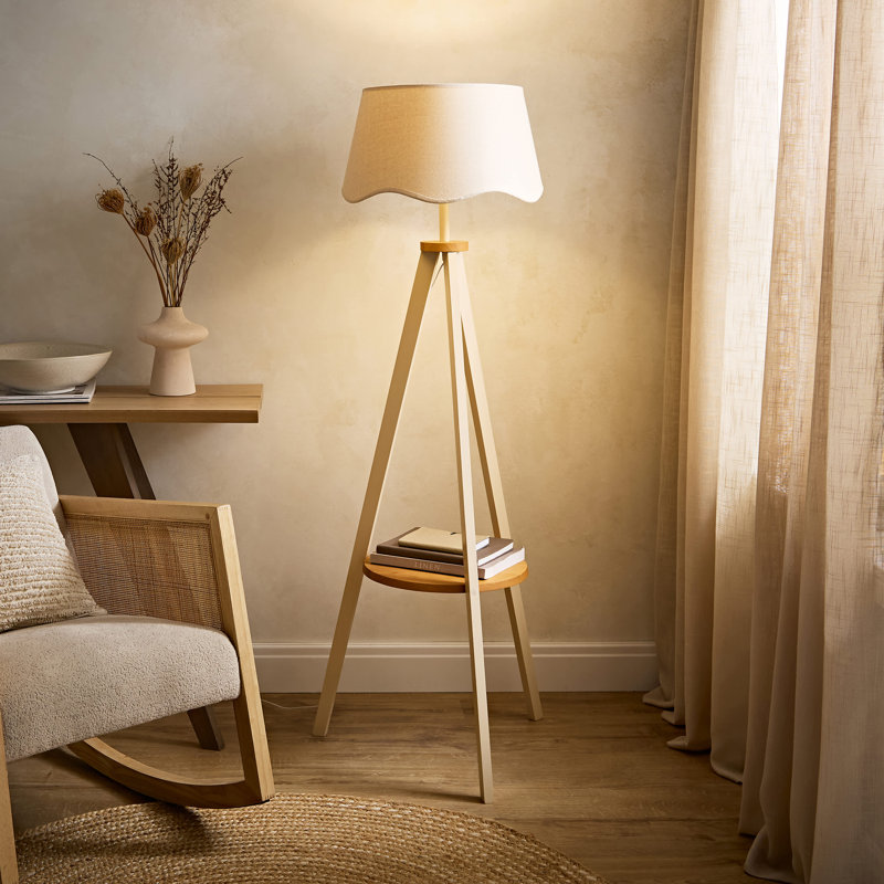 147cm Satin Tripod Floor Lamp, Yes