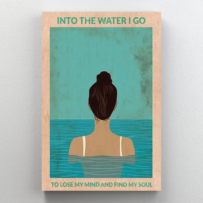 «Natation dans l'eau», impression sur toile