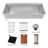 ZLINE 33 in. Garmisch Undermount Single Bowl Stainless Steel Kitchen Sink with Bottom Grid and Accessories (SLS-43)