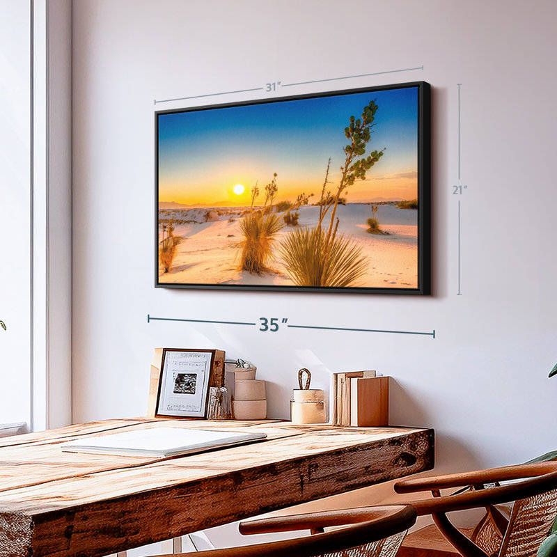 Impression sur toile White Sands Sunset, H 21 po x l 31 po