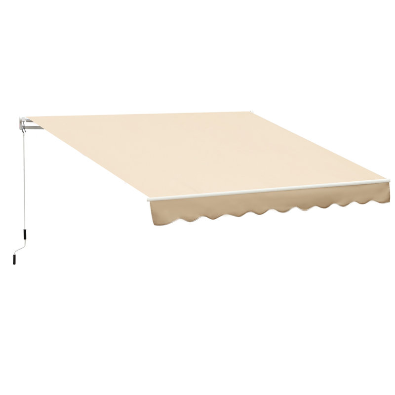 Auvent rétractable, Couleur unie, Beige, H 0,2 po x l 3,9 po x P 3,1 po