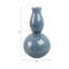 Vase décoratif en céramique à double gourde bleu 18 po