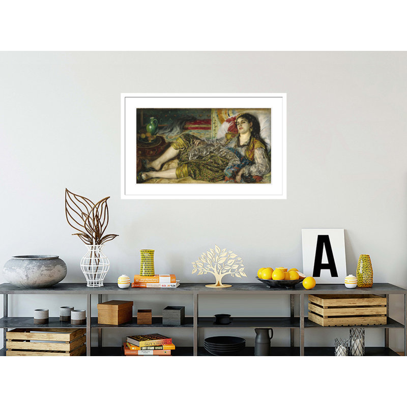 «Odalisque» par Pierre-Auguste Renoir, impression giclée encadrée, H 14,71 po x l 21,75 po