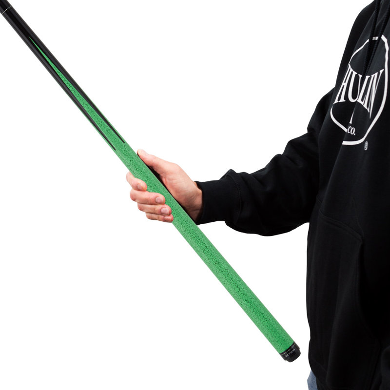 Action Heavy Break Pool Cue with Green Crackle Design - 25oz
