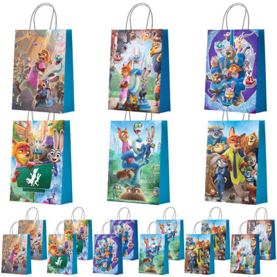 Sacs de fête Zootopia, 18 sacs-cadeaux Zootopia