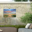 Balade sur la plage bolognaise, impression sur toile-98044438