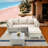 5 Piece Rattan Sectional Seating Group With Cushions-673850021-673850019