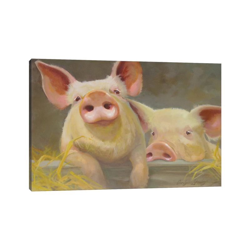 Life As A Pig II by Carolyne Hawley - Wrapped Canvas Print, 66.04 cm H x 45.72 cm W x 3.175 cm D