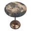 Table d'appoint en bois pétrifié fossilisé