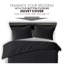 Microfiber Plain Dyed Duvet Cover Set with Pillowcases | Durable & Breathable Bedding for Comfort & Style-119285634-119285637