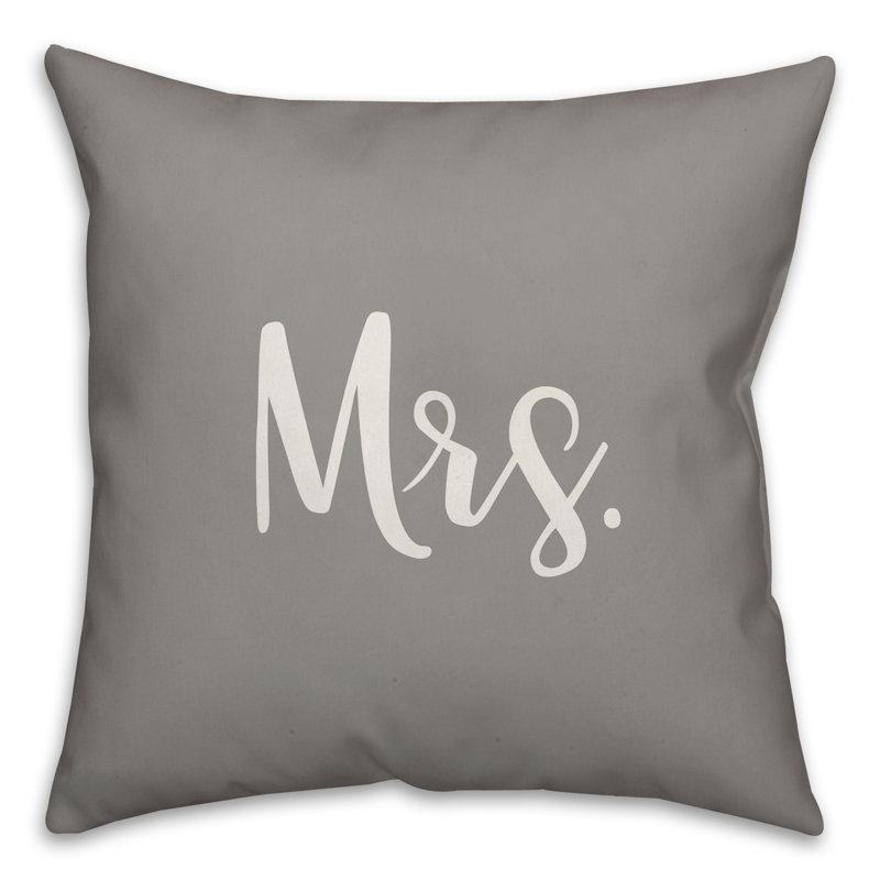  Coussin décoratif Mme, Gris, Coussin et housse de coussin
