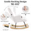 Solid + Manufactured Wood/Iron Rocking Chair-1708616331