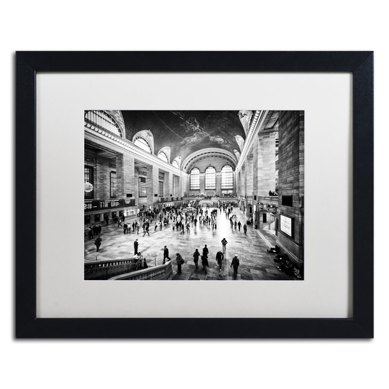 Reproduction de photo encadrée "grand central de la grande-grande-grande" par philippe hugonnard,, Blanc