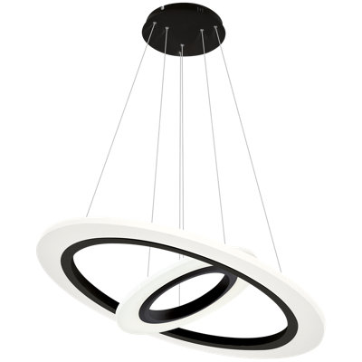 Ajacia 1 - Light Black/White LED Pendant