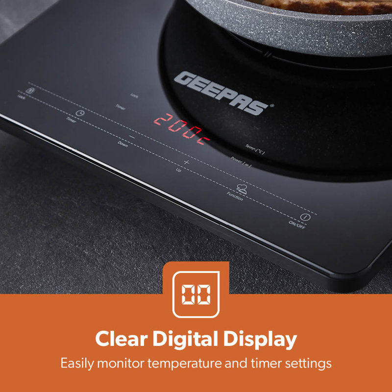 Geepas 2000 Watt Induction Single Burner
