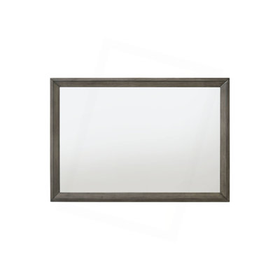Gray Oak Finish Mirror