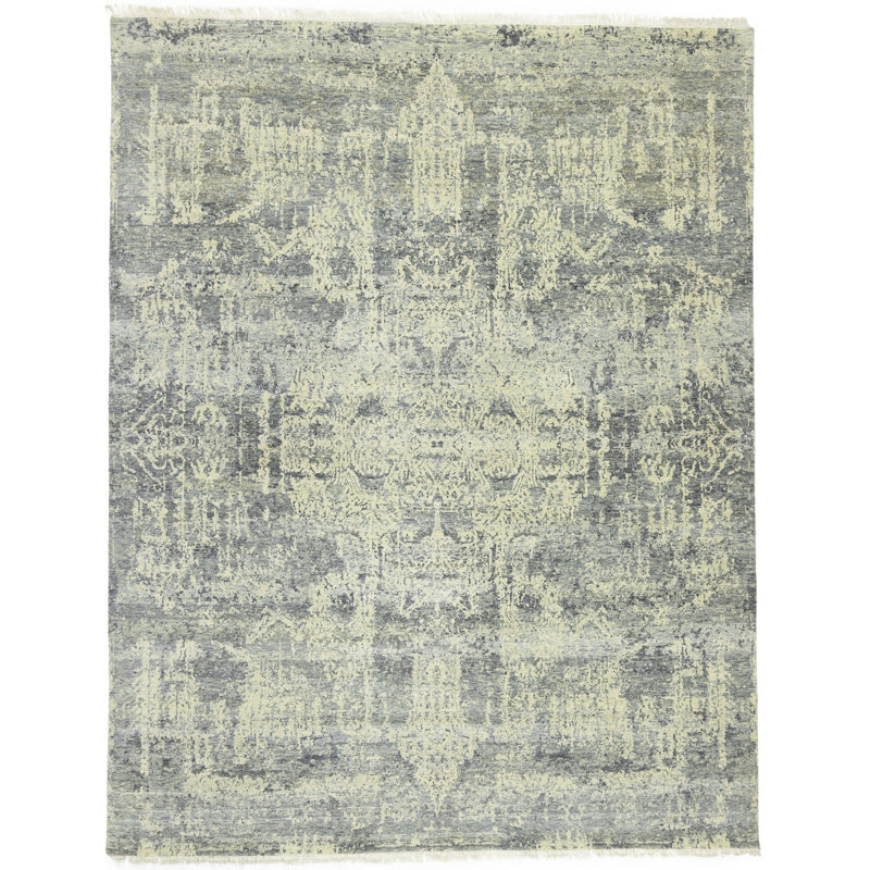 Multicoloured Transitional 8X10 Handmade Oriental Area Rug