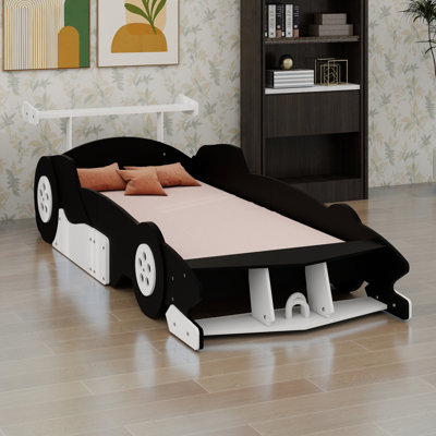 Lit plateforme Race Car, roues incluses