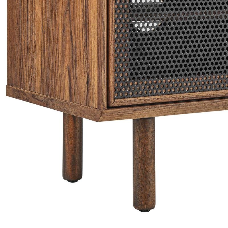 Modway Kurtis 60" TV Stand, Walnut/Black
