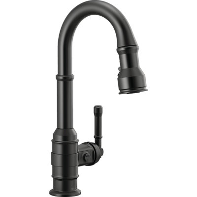 Broderick Pull Down Single Handle Kitchen Faucet With Accessories -  Delta, 9990-BL-DST