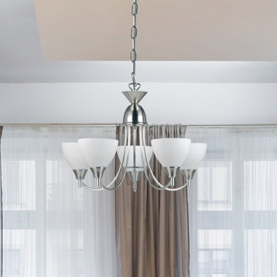 Barium 5 - Light Shaded / Spider Chandelier