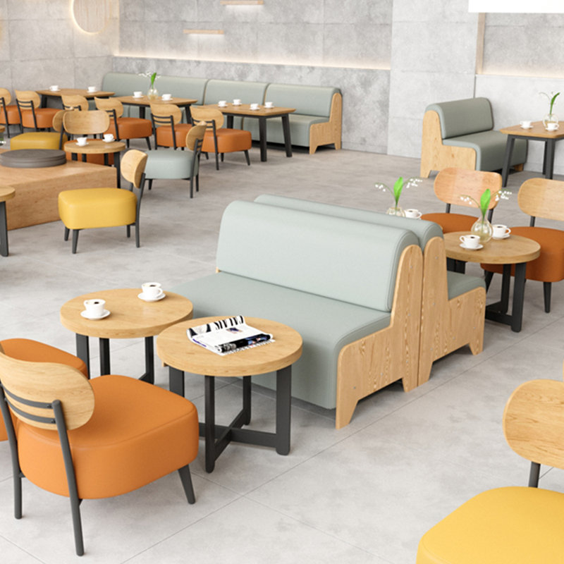 Banc de café léger de luxe minimaliste, Gris