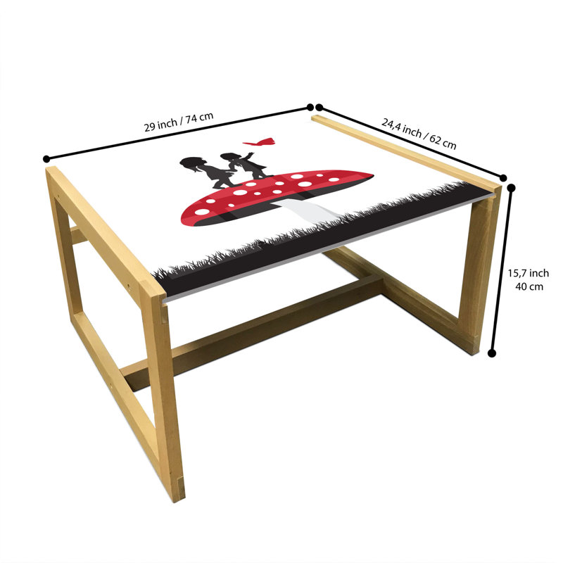 Jaclin Sled Coffee Table, 62cm H x 74cm W x 40cm D
