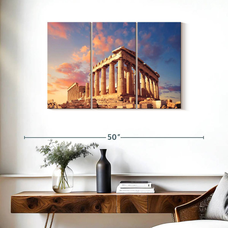 Aime Ancient Athens Acropolis, 24" H x 38" W