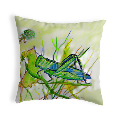 Grasshopper Outdoor Reversible Throw Pillow