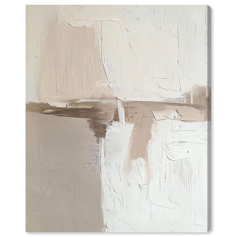 «Sandstone Impressions», toile neutre Boho par Art Remedy, H 24 po x l 20 po, Toile tendue