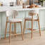 Ensemble de 2 chaises de salle à manger rembourrées en bois massif-490271844-490472678